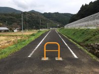 鉄道跡の遊歩道